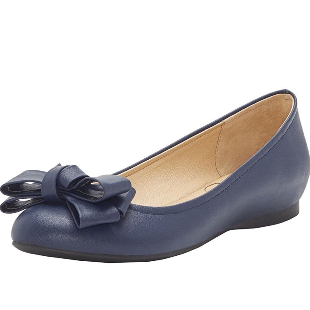 Navy blue flats | Ballet Flats | bow flats